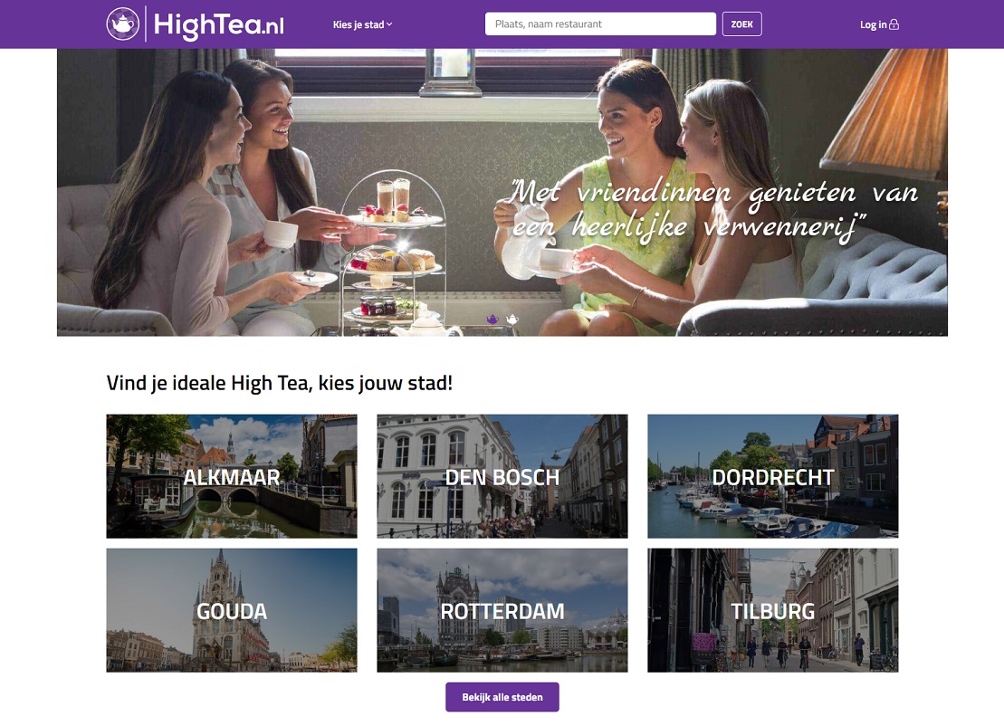 Nieuw online platform HighTea.nl: eenvoudig een high tea vinden en reserveren