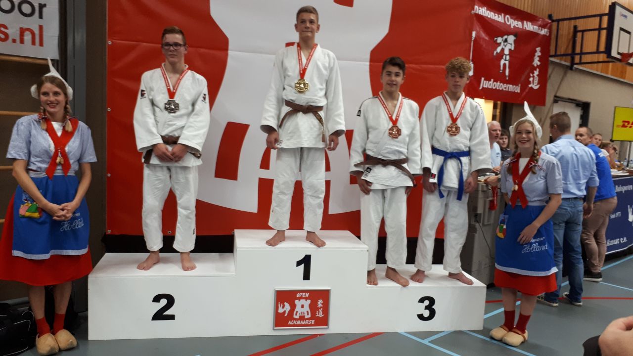 Nigel Groot pakt brons op het Open Alkmaarse Judotoernooi