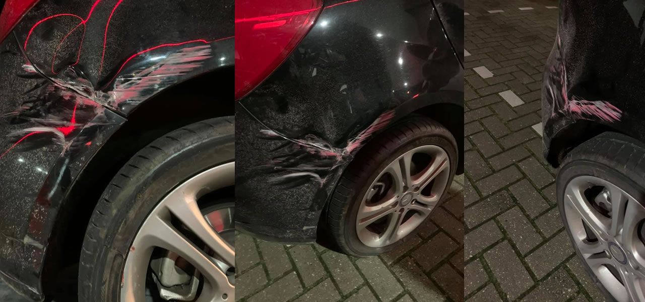 Onbekende veroorzaakt veel schade aan auto in Den Oever