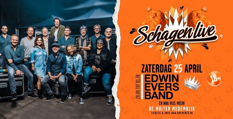 Schagen Live met de Edwin Evers Band verplaatst naar Medemblik