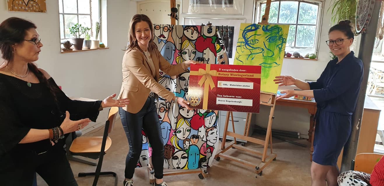 Beursvloer Hollands Kroonse Uitdaging matcht Rotaryclub Wieringerland en Atelier Hoeve Engelenburgh