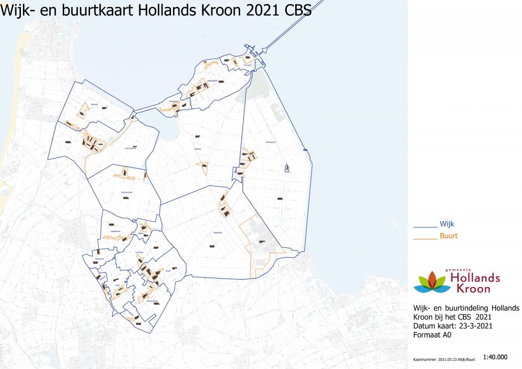 Hollands Kroon heeft nieuwe wijk- en buurt indeling