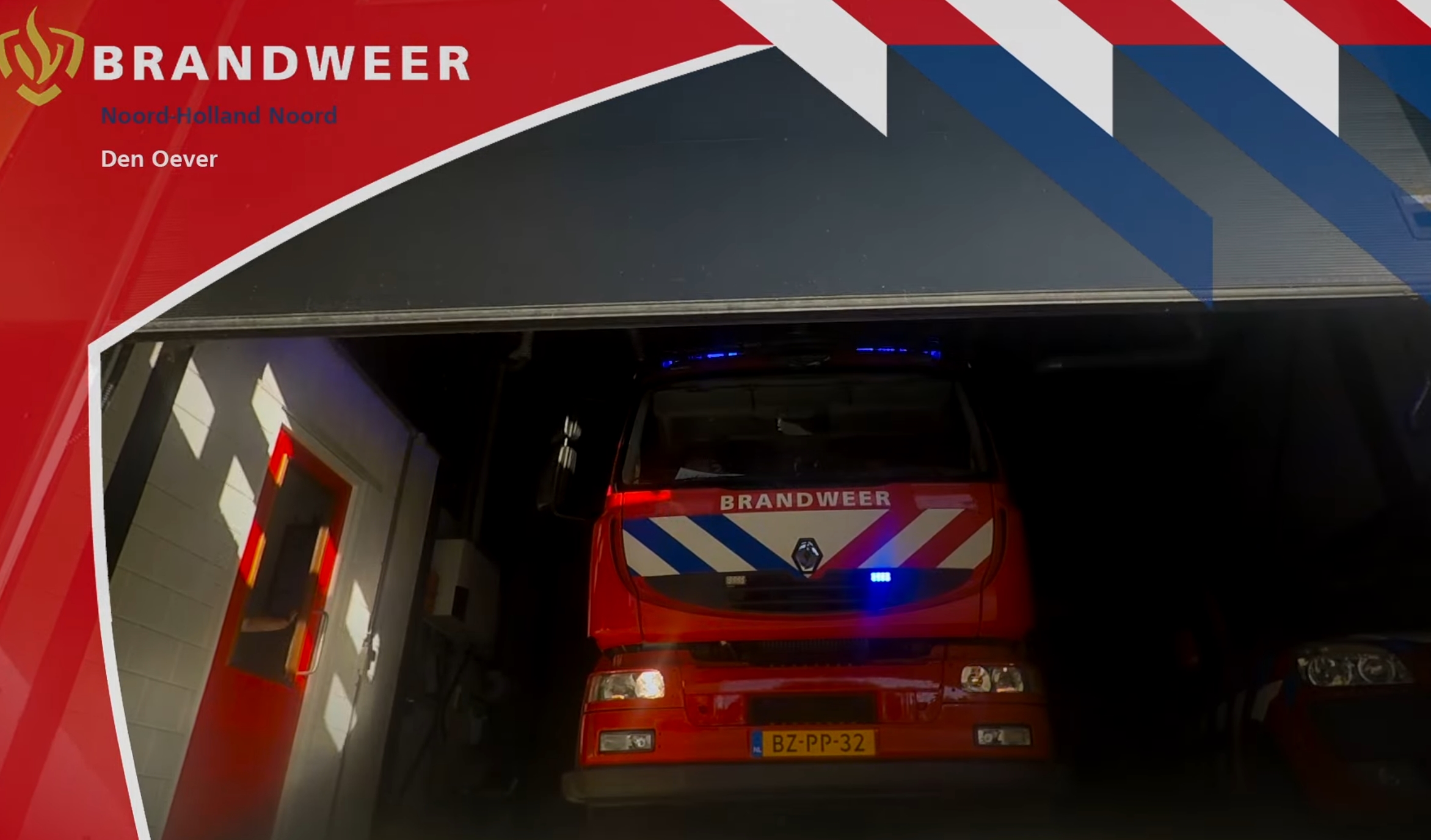 Video: Helden van de Oeverse brandweer onderweg naar een Prio 1 melding op de Afsluitdijk